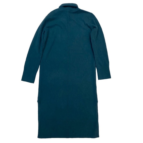 NWT Club Monaco Recycled Cashmere Turtleneck Sweater Dress in Dark Green Size XS - Picture 5 of 10